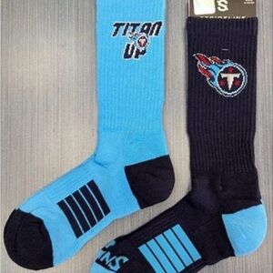 Titans Themed Blue  Athletic Socks NWT 🏈